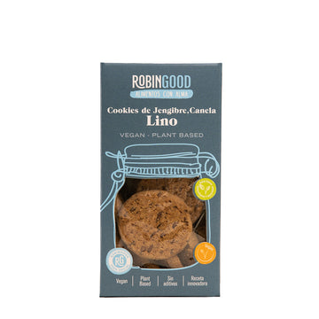 Galletas de lino, jengibre, canela (VEGAN). Robin Good