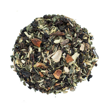Té azul con jengibre